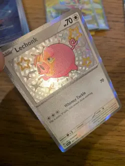 NM! Lechonk (207/091) Paldean Fates Baby Shiny Rare Pokemon Card! FREE P&P! - Image 3