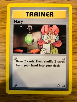 Mary (87/111) Rare Neo Genesis Set Pokemon Card! FREE P&P! - Image 1