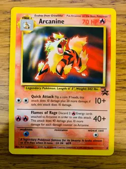 Arcanine No.6 WOTC Black Star Promo Pokemon Card! FAST & FREE P&P! - Image 1