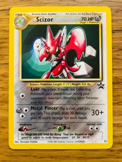 Scizor No.33 WOTC Black Star Promo Pokemon Card! FAST & FREE P&P! - Image 1