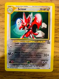 Scizor No.33 WOTC Black Star Promo Pokemon Card! FAST & FREE P&P! - Image 2