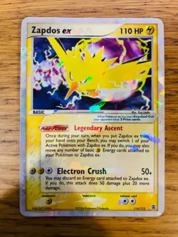 PL! Zapdos ex (116/112) EX Fire Red & Leaf Green Holo Rare Pokemon Card! - Image 1