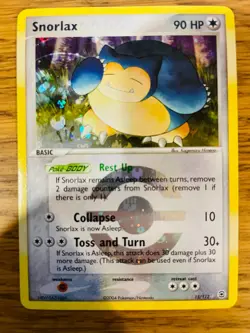 LP! Snorlax (14/112) EX Fire Red & Leaf Green Reverse Holo Rare Pokemon Card! - Image 1