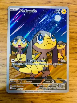 NM! Helioptile (143/132) Mega Evolutions Illustration Rare Pokemon Card! - Image 1