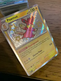 NM! Pawmot (144/091) Paldean Fates Baby Shiny Rare Pokemon Card! FREE P&P! - Image 3