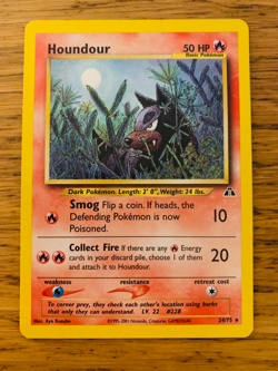 Houndour (24/75) Rare Neo Discovery Set Pokemon Card! FREE P&P! - Image 1