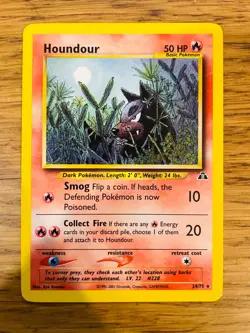 Houndour (24/75) Rare Neo Discovery Set Pokemon Card! FREE P&P! - Image 2