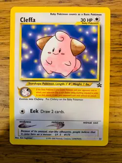 Cleffa No.31 WOTC Black Star Promo Rare Pokemon Card! FAST & FREE P&P! - Image 2