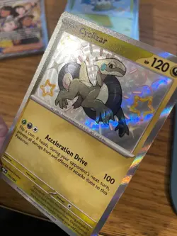 NEAR MINT! Cyclizar (195/091) Paldean Fates Baby Shiny Rare Pokemon Card! - Image 4