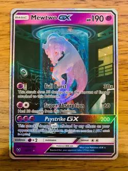 NM! Mewtwo GX (78/73) Shining Legends Secret Rare Holo Pokemon Card! Mewtube! - Image 1