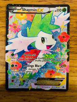 NM! Shaymin EX (RC21/RC25) Legendary Treasures Radiant Collection Pokemon Card! - Image 1