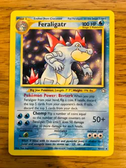 Feraligatr (4/111) Holo Neo Genesis Set Pokemon Card! FAST & FREE P&P! - Image 1
