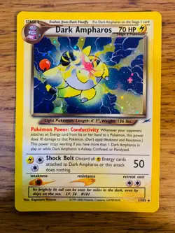 Dark Ampharos (1/105) Holo Neo Destiny Set Pokemon Card! FREE P&P! - Image 1