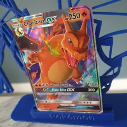 Pokemon TCG Card Charizard GX SM211 Hidden Fates Promo Half Art Rare Black Star - Image 3