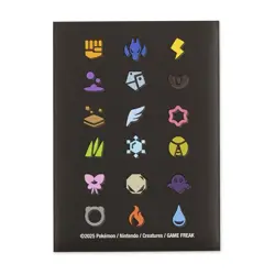 Pokemon Center Pokemon TCG Elemental Types 65 Card Sleeves Brand NEW Sealed - Image 2