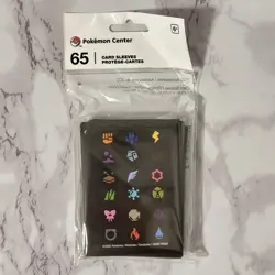 Pokemon Center Pokemon TCG Elemental Types 65 Card Sleeves Brand NEW Sealed - Image 3