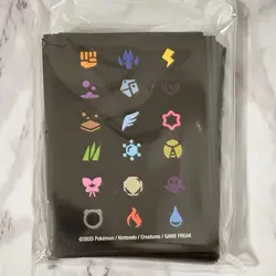 Pokemon Center Pokemon TCG Elemental Types 65 Card Sleeves Brand NEW Sealed - Image 4