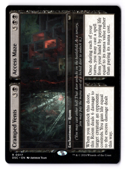 Cramped Vents Access Maze NM* Duskmourn Commander ENGLISH 0017 mtg -UnltdCards - Image 1