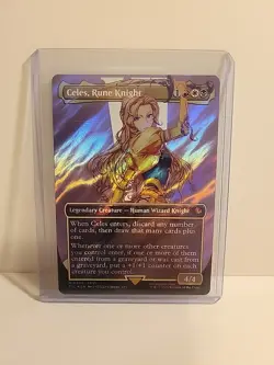Celes, Rune Knight (Borderless) (Surge Foil) Commander: Final Fantasy Foil - Image 1