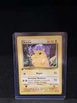 1999 1st Edition Pikachu (French) Base Set 58/102 Pokemon TCG Card - Image 1