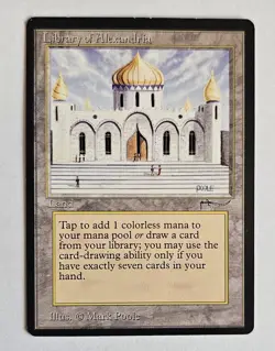 Library Of Alexandria- Arabian Nights 1993 - EX - Magic the Gathering - MTG - Image 1