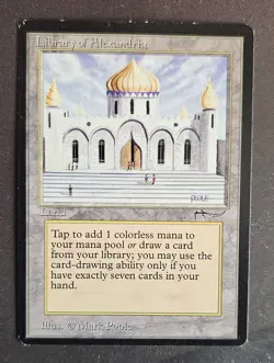 Library Of Alexandria- Arabian Nights 1993 - EX - Magic the Gathering - MTG - Image 3