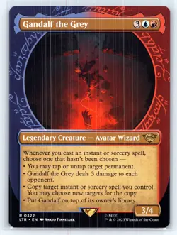 Gandalf the Grey (322) Showcase The Lord of the Rings MTG LTR Magic - Image 1