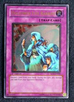 Hallowed Life Barrier (Ultimate Rare, SOD-EN060, 1st Edition) [Light Play] - Image 1