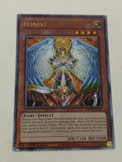 Yugioh - Honest x 3 - 1st Edition QCR Quarter Century Secret Rare NM - Free Holo - Image 4