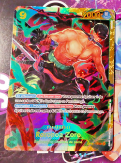 One Piece Card Game Carte SEC Holo Op06-118 Roronoa Zoro Prb02 FR Mint - Image 1