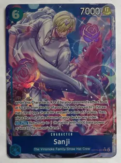 One Piece TCG - Sanji OP11-051 Alternate Art SR English NEAR MINT Foil 2025 - Image 1