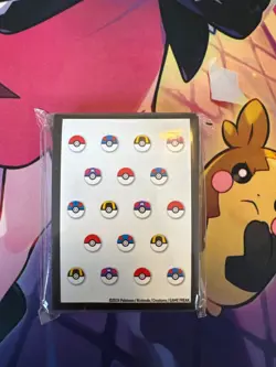 2024 pokemon pokeball card sleeves 65 ct sealed/new unopened - Image 1