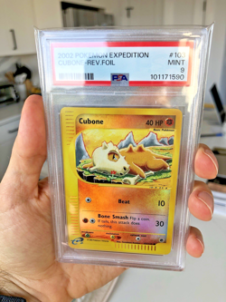 Cubone 2002 Expedition 103/165 Reverse Holo Pokemon Card PSA 9 - Image 1