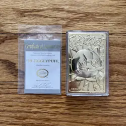 Jigglypuff - Pokemon Burger King 23k Gold Plated Card Pokeball 1999 - Image 5