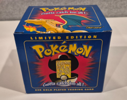 Pokemon Charizard 23K Gold Plated Trading Card Pokeball (1999 Burger King) - Image 1