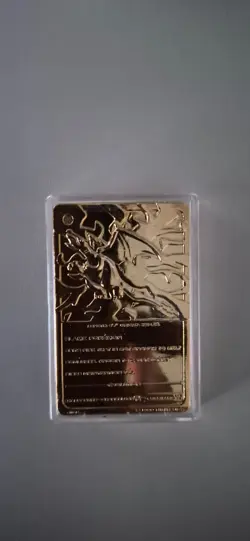 Pokemon Charizard 23K Gold Plated Trading Card Pokeball (1999 Burger King) - Image 3