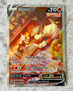 Flareon V SWSH Black Star Promo #SWSH179 Pokemon Card TCG Full Art Holo - Image 1
