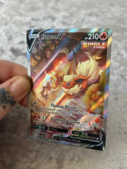 Flareon V SWSH Black Star Promo #SWSH179 Pokemon Card TCG Full Art Holo - Image 4