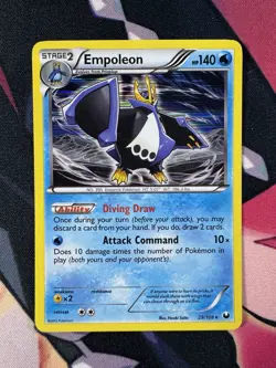 Empoleon 29/108 Holo Rare Black & White Dark Explorers Pokemon Card NM - Image 2