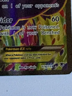 Pokemon Gengar EX Full Art Phantom Forces Card 114/119 - Image 2
