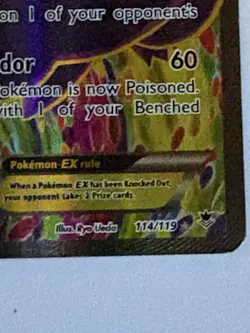 Pokemon Gengar EX Full Art Phantom Forces Card 114/119 - Image 3