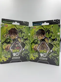Ben 10 2007 CCG Collectible Card Game Starter Set A & B Sealed 80 Cards TCG RARE - Image 1