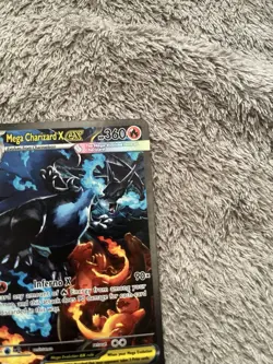 Pokemon Mega Charizard X EX Rare Card 125/094 360 HP PFL Set English - Image 2