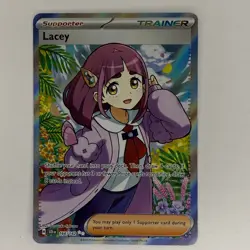 Pokemon Card Lacey 166/142 Stellar Crown Ultra Rare - Pack Fresh Near Mint - Image 1
