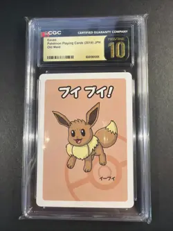 2019 Pokemon Japanese Playing Cards Old Maid Eevee CGC 10 PRISTINE - Image 1