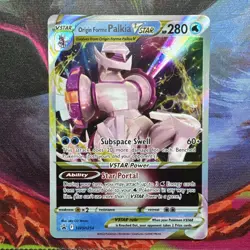 Pokemon TCG Origin Forme Palkia VSTAR Holo Card SWSH254 Black Star Promo - Image 1