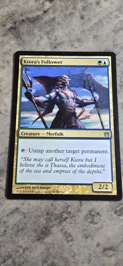 Kiora's Follower Born of the Gods Regular Creature Merfolk Uncommon MTG NM - Image 1