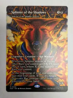 Splinter of the Shadows / Ashcoat of the Shadow Swarm - NM (MTG TMNT PZA 006) - Image 1