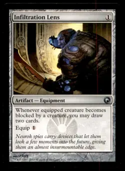 MTG Infiltration Lens LP Light Play Scars of Mirrodin [1926] - Image 1