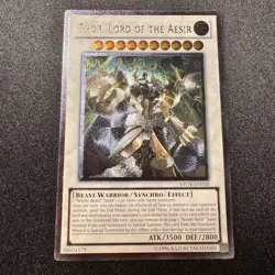 Yugioh! Thor, Lord of the Aesir Unlimited Edition Ultimate Rare STOR-EN038 NM - Image 1